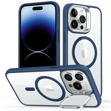 iPhone 14 Pro Max Classic Hybrid Case with Stash Stand (HaloLock) - Clear Blue ESR ESR