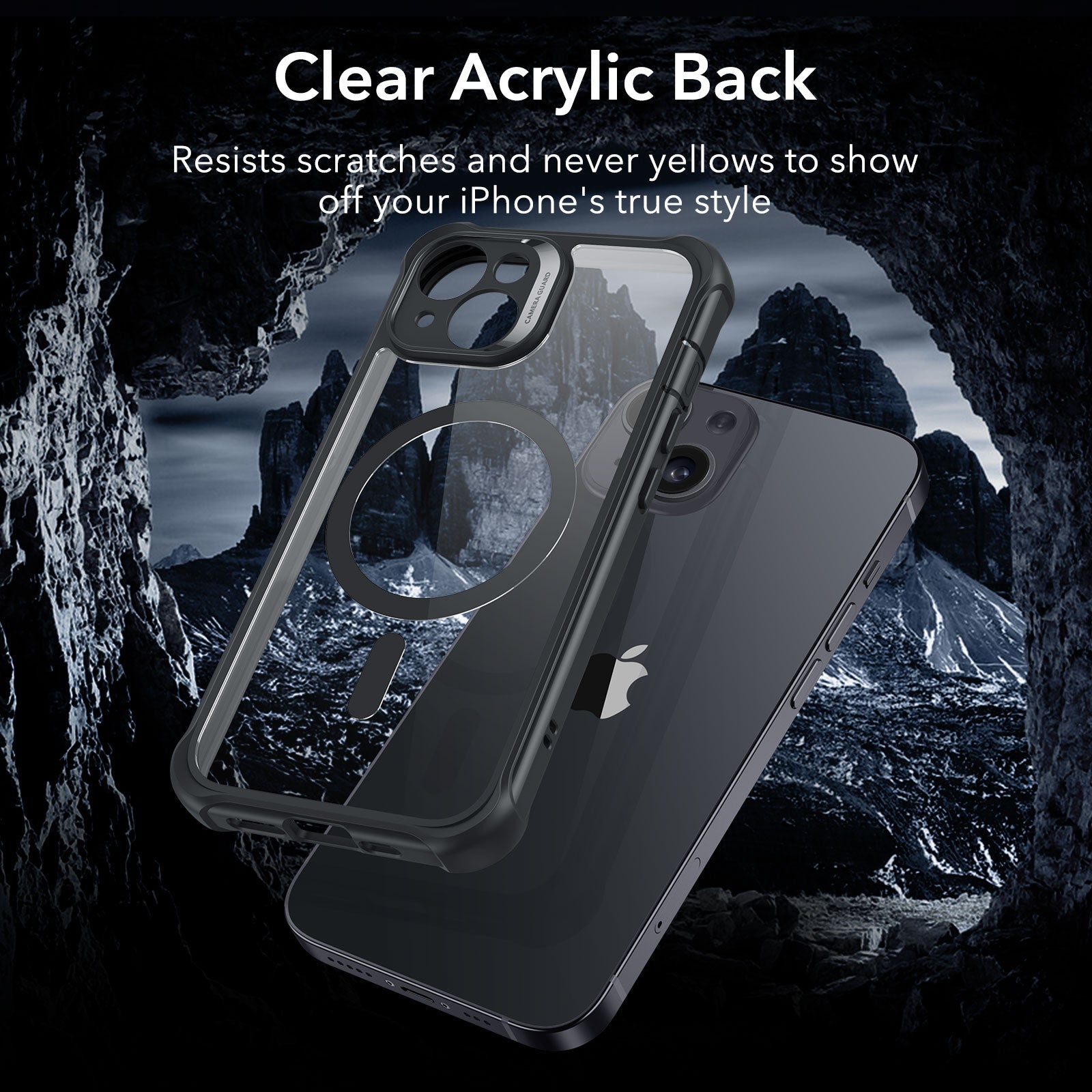 iPhone 14 Armor Tough Case (HaloLock) - Clear Black ESR ESR