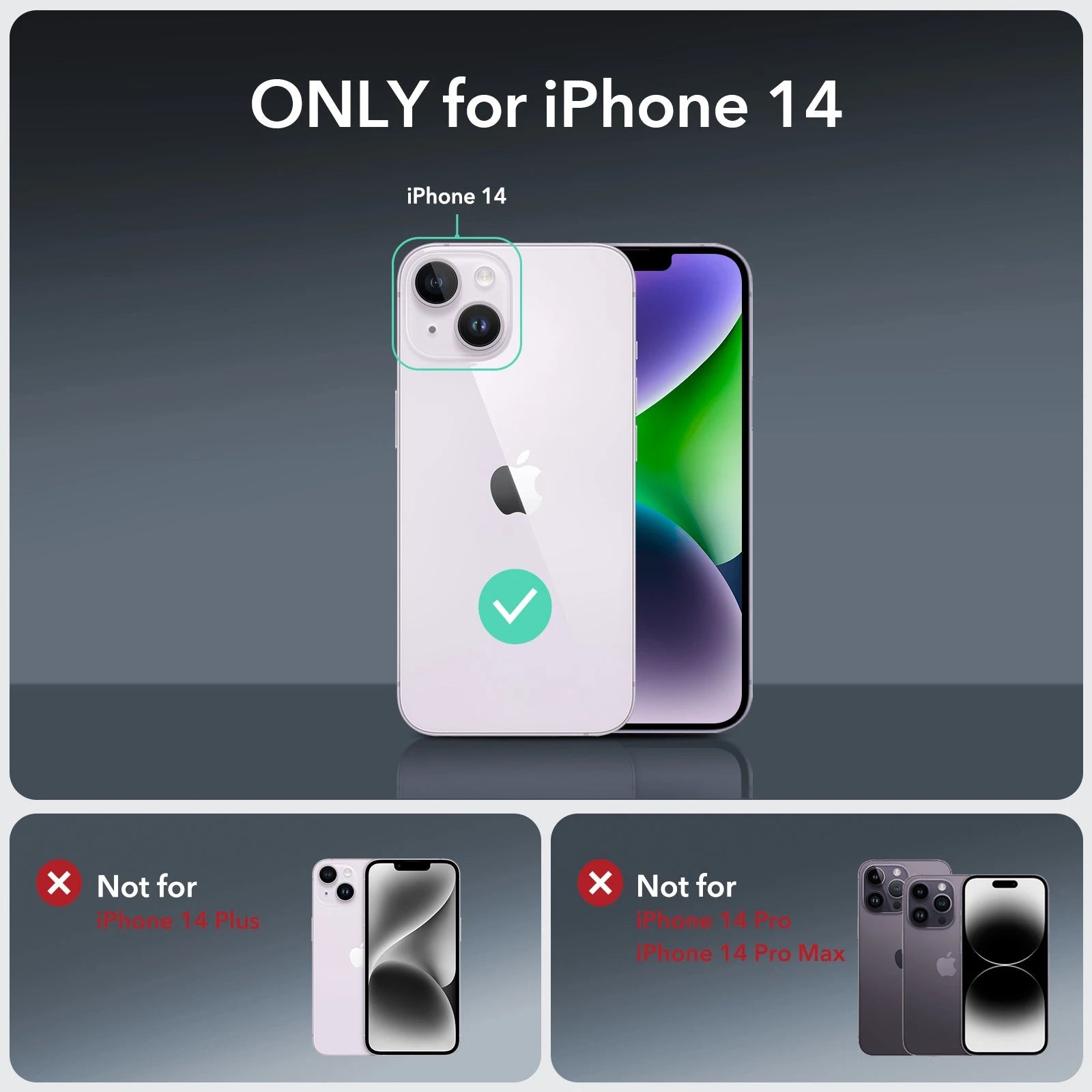 iPhone 14 Armor Tough Case (HaloLock) - Clear Blue ESR ESR