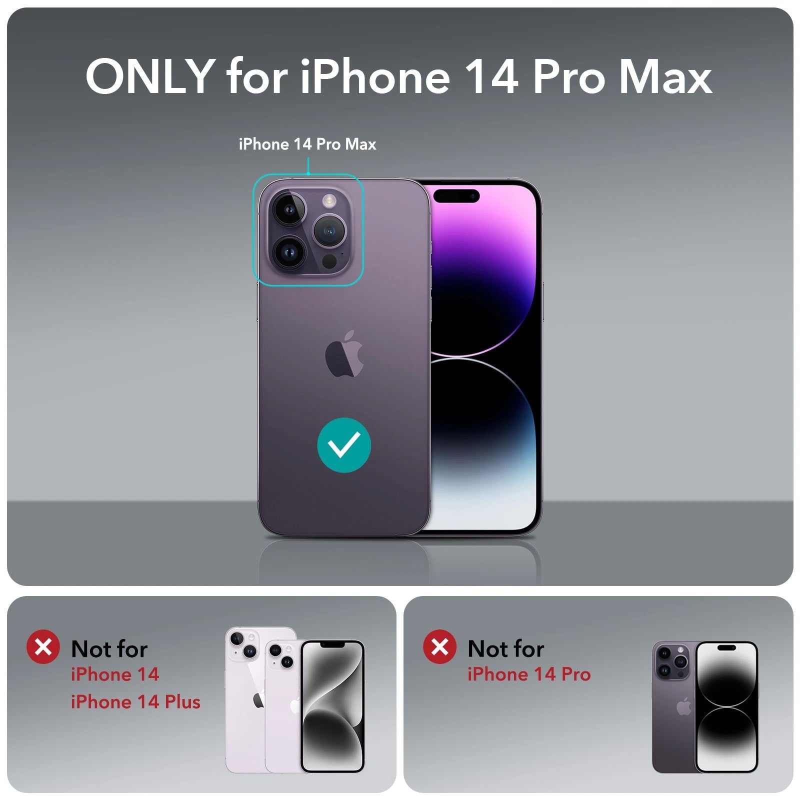 iPhone 14 Pro Max Armor Tough Case (HaloLock) - Clear Black ESR ESR