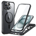 iPhone 15 Armor Tough Case (HaloLock) - Clear Black ESR