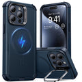 iPhone 15 Pro Cyber Tough Case with Stash Stand (HaloLock) - Dark Blue ESR ESR