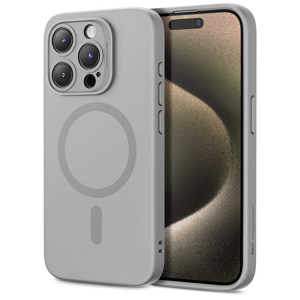 iPhone 15 Pro Cloud Soft Case (HaloLock) - Grey ESR ESR