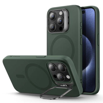 iPhone 15 Pro Cloud Soft Case with Stash Stand (HaloLock) - Dark Blue（复制） ESR ESR