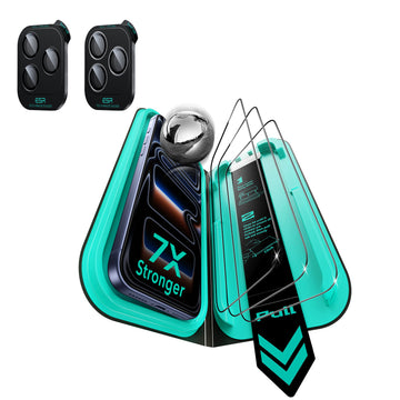 iPhone 18 Pro Max Armorite Tempered Glass Screen Protector with individual camera lens protector 3 Pack