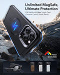iPhone 13 Pro Cyber Tough Magnetic Case (Stash Stand) - Black（副本） ESR ESR