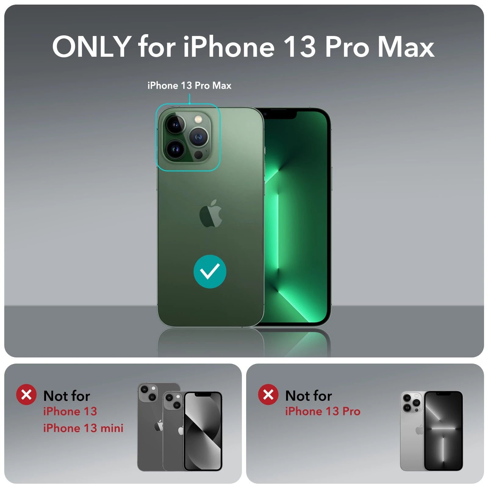 iPhone 13 Pro Max Classic Hybrid Case (HaloLock) - Clear Green ESR ESR