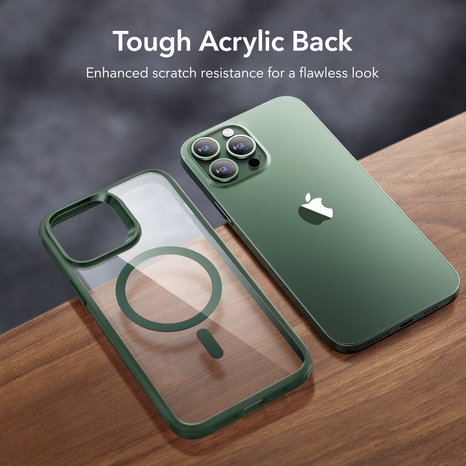 iPhone 13 Pro Max Classic Hybrid Case (HaloLock) - Clear Green ESR ESR