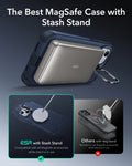 iPhone 14/13 Cyber Tough Magnetic Case (Stash Stand) - Dark Blue ESR ESR