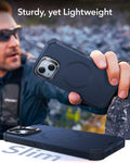 iPhone 14/13 Cyber Tough Magnetic Case (Stash Stand) - Dark Blue ESR ESR