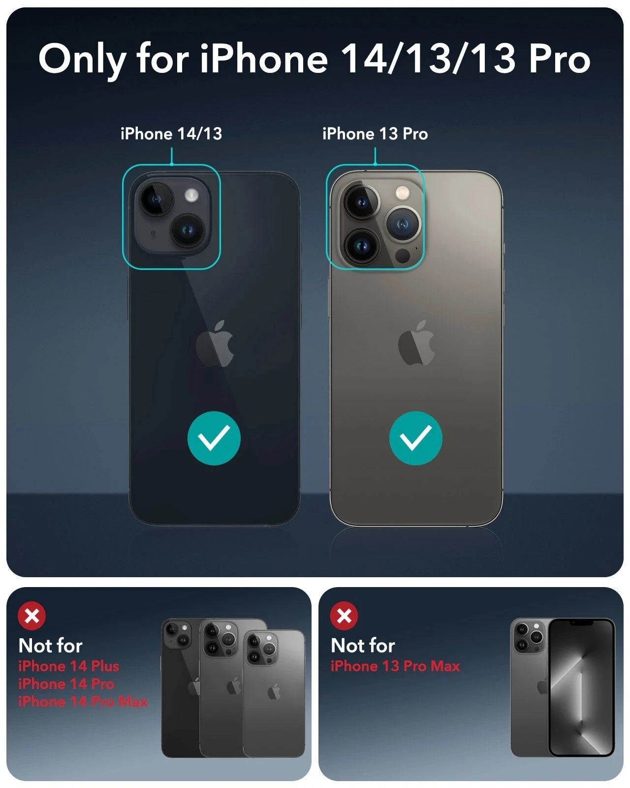iPhone 14/13/13 Pro UltraFit Armorite Privacy Screen Protector - 3 Pack ESR ESR