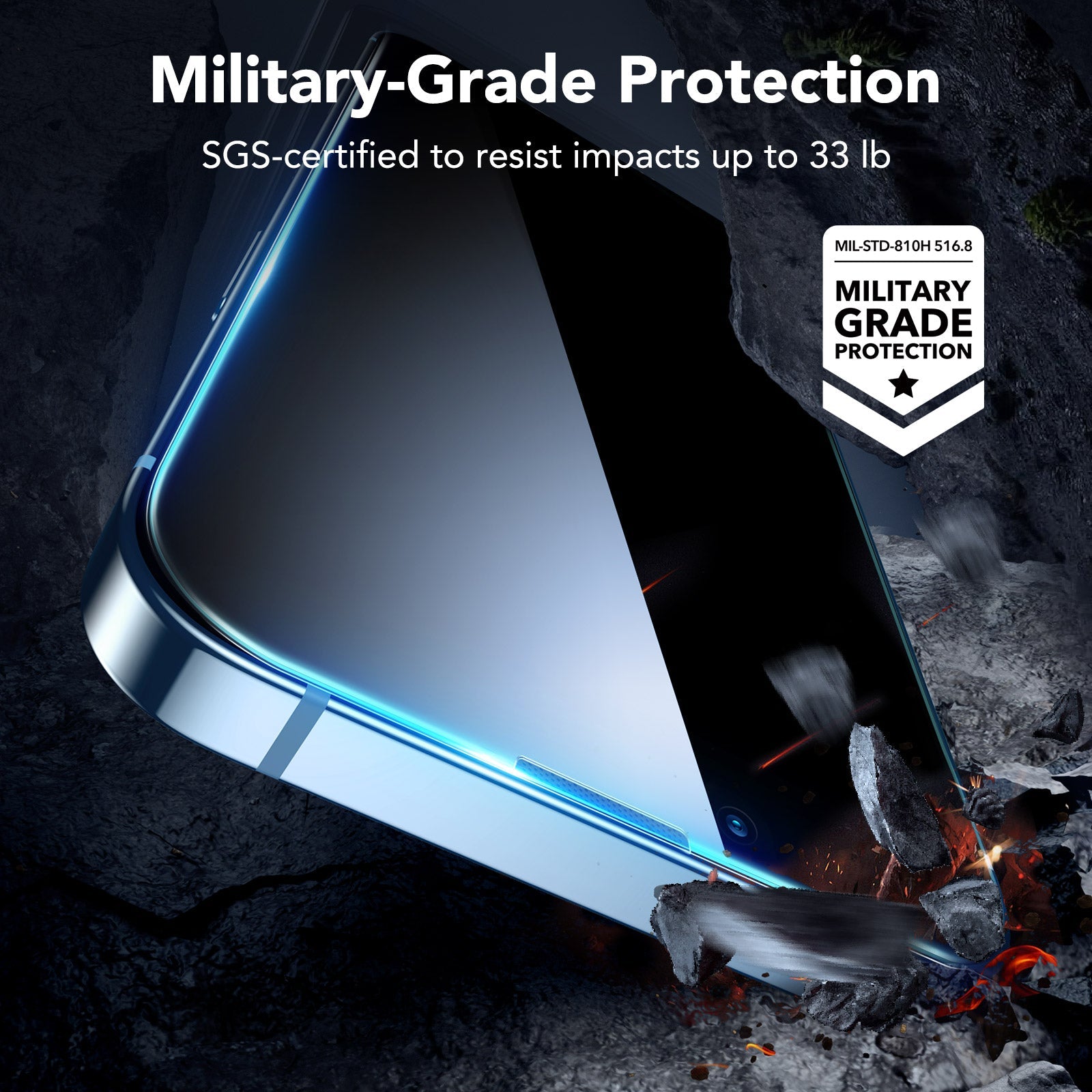 iPhone 14 Plus/iPhone 13 Pro Max Tempered-Glass Privacy Screen Protector - 3 Pack ESR ESR