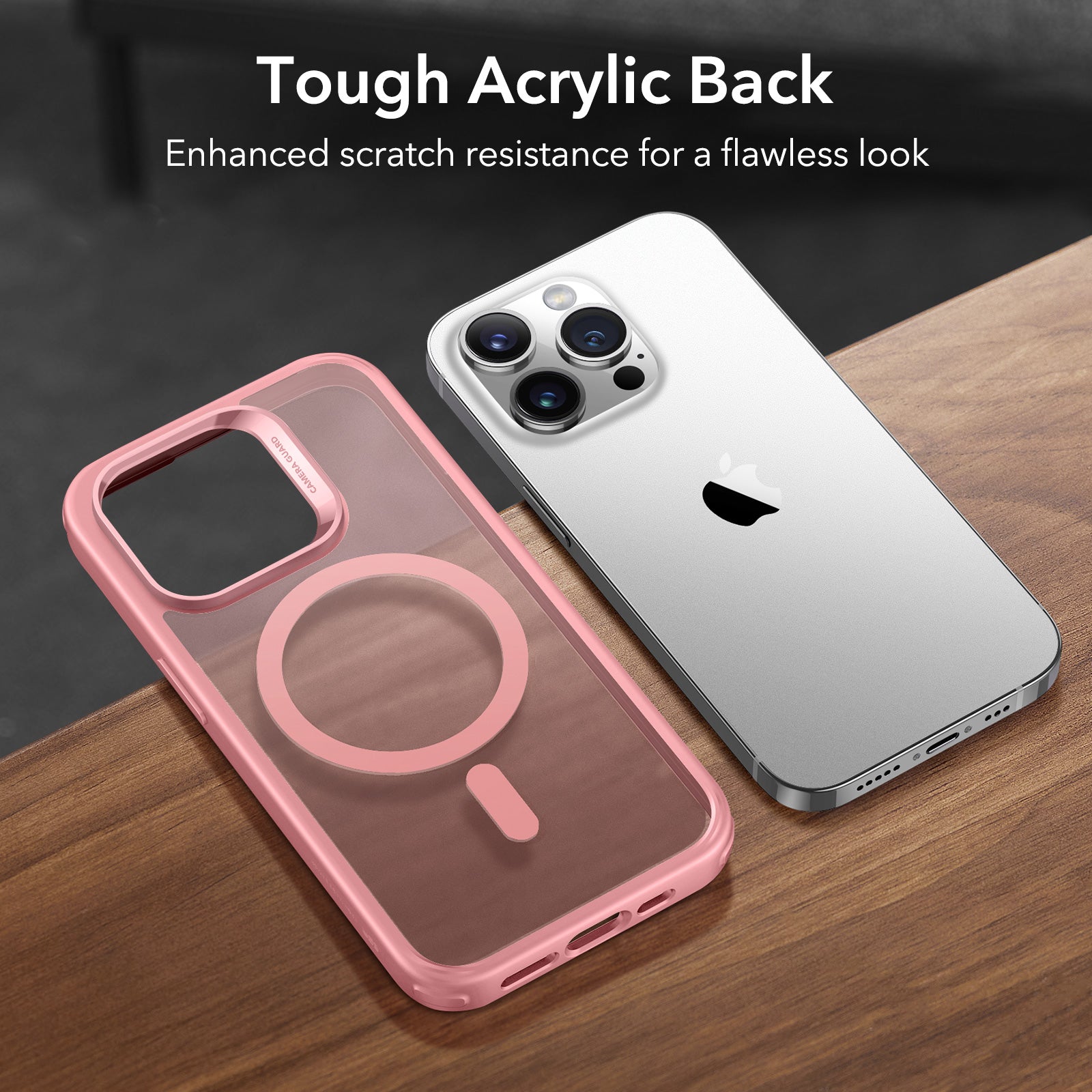 iPhone 14 Pro Classic Hybrid Case (HaloLock) - Frosted Pink ESR ESR