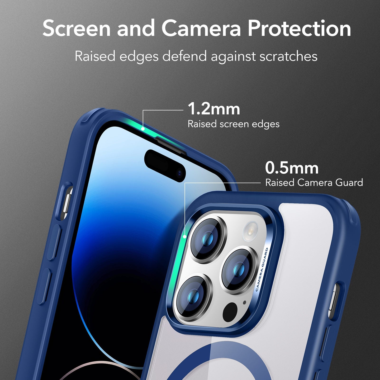 iPhone 14 Pro Max Classic Hybrid Case (HaloLock) - Clear Blue ESR ESR