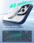 iPhone 14 Pro Max Classic Hybrid Case with Stash Stand (HaloLock) - Clear Blue ESR ESR