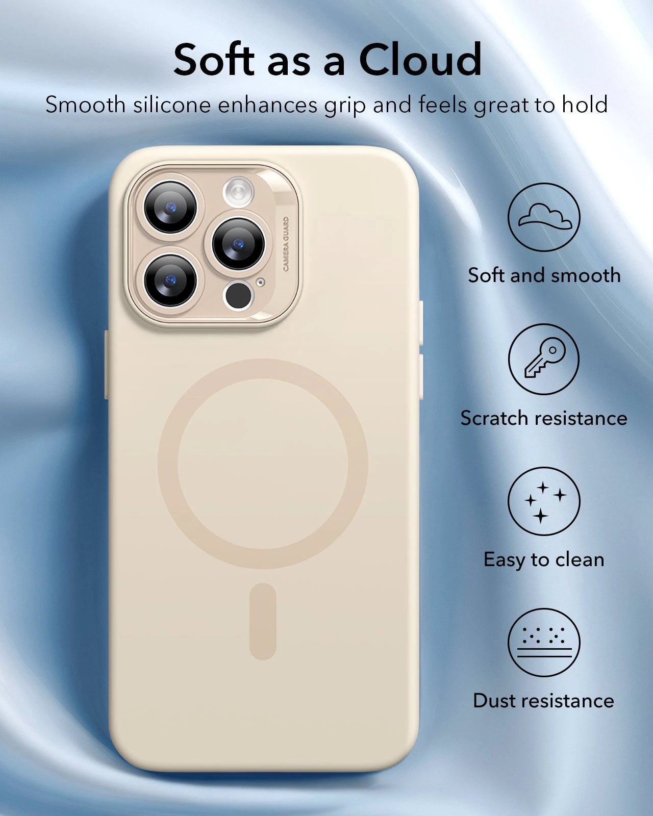 iPhone 14 Pro Max Cloud Soft Case (HaloLock) - Light Tan ESR ESR