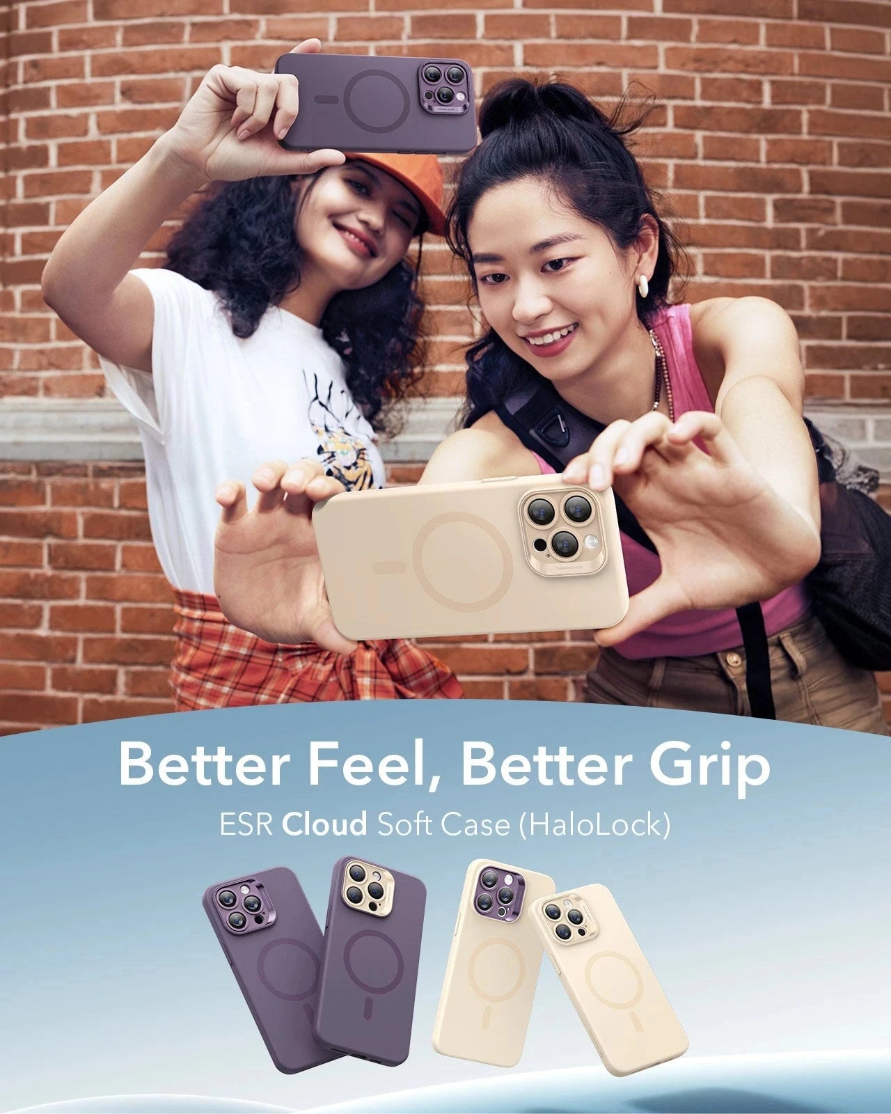 iPhone 14 Pro Cloud Soft Case (HaloLock) - Light Tan（复制） ESR ESR