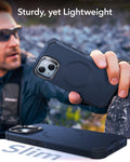 iPhone 15 Cyber Tough Case with Stash Stand (HaloLock) - Dark Blue ESR ESR