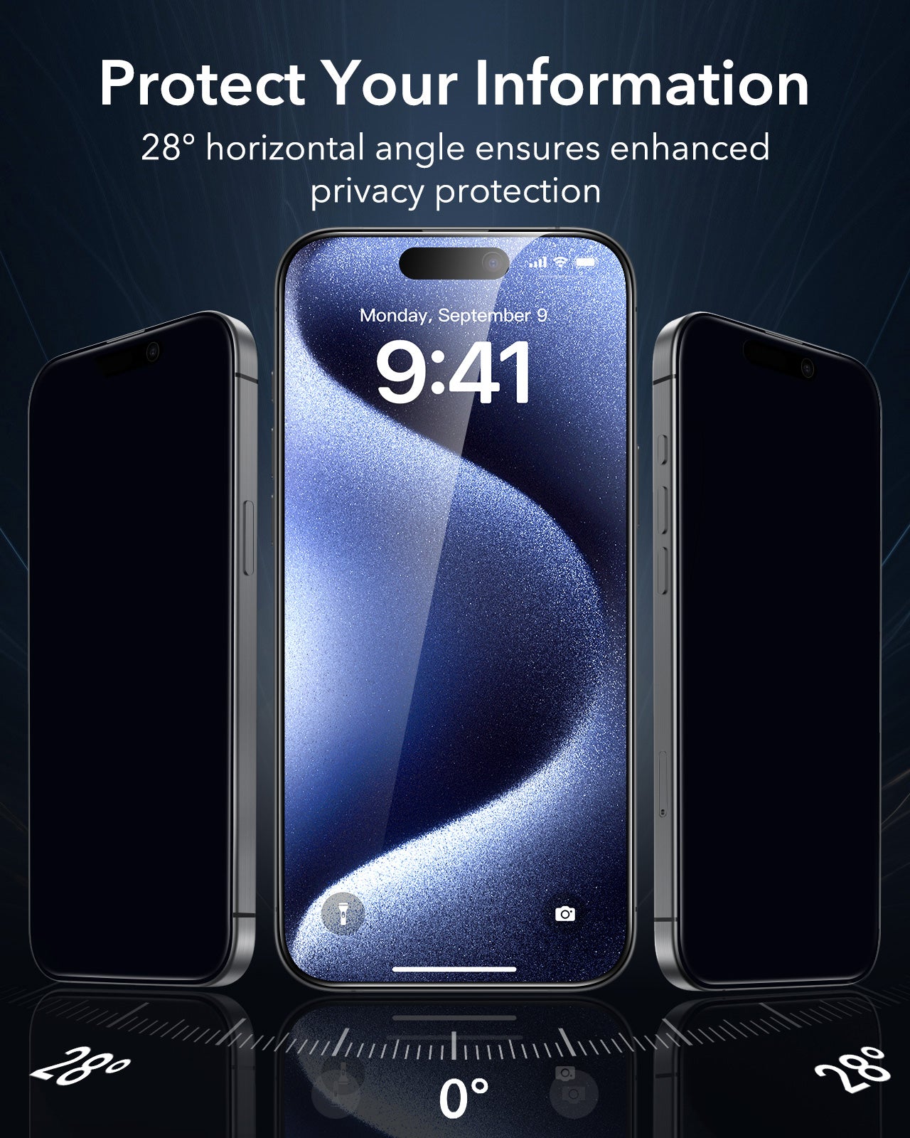 iPhone 15 Pro UltraFit Armorite Privacy Screen Protector - 3 Pack ESR ESR