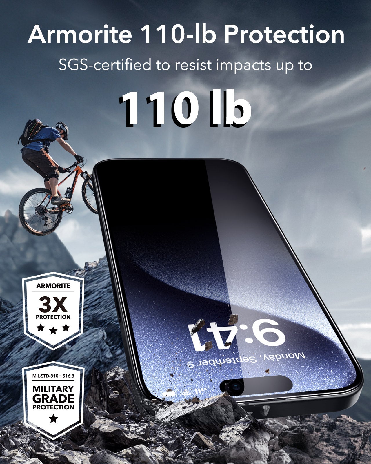 iPhone 15 Pro UltraFit Armorite Privacy Screen Protector - 3 Pack ESR ESR