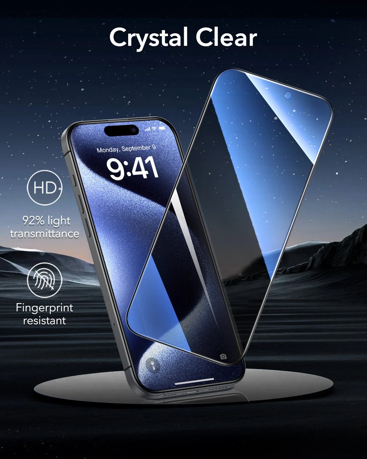 iPhone 15 Pro UltraFit Armorite Privacy Screen Protector - 3 Pack ESR ESR