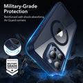 iPhone 15 Pro Boost Flickstand Case (HaloLock) - Clear Dark Blue ESR