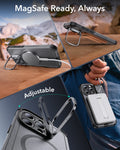 iPhone 15 Pro Cyber Tough Case with Stash Stand (HaloLock) - Gray ESR ESR