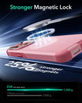 iPhone 15 Pro Cyber Tough Case with Stash Stand (HaloLock) - Pink ESR ESR