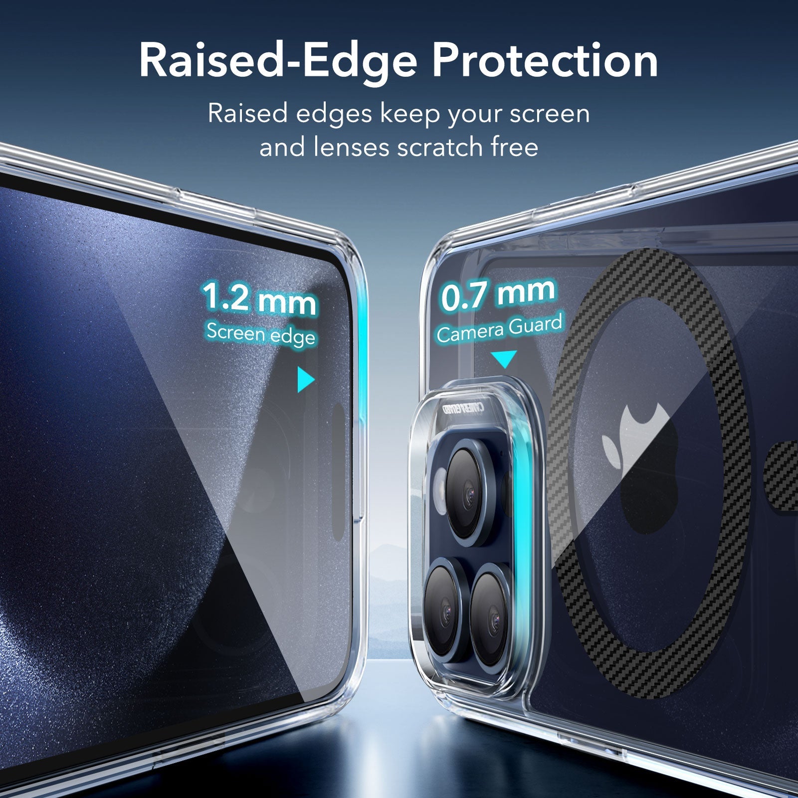 iPhone 15 Pro Max Classic Hybrid Case (HaloLock) - Carbon Fiber ESR ESR