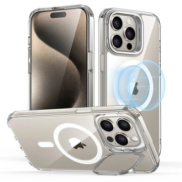 iPhone 15 Pro Max Classic Hybrid Case with Stash Stand (HaloLock) - Clear ESR ESR