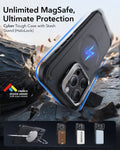 iPhone 15 Pro Max Cyber Tough Case with Stash Stand (HaloLock) - Black ESR ESR