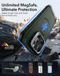 iPhone 15 Pro Max Cyber Tough Case with Stash Stand (HaloLock) - Dark Green ESR ESR