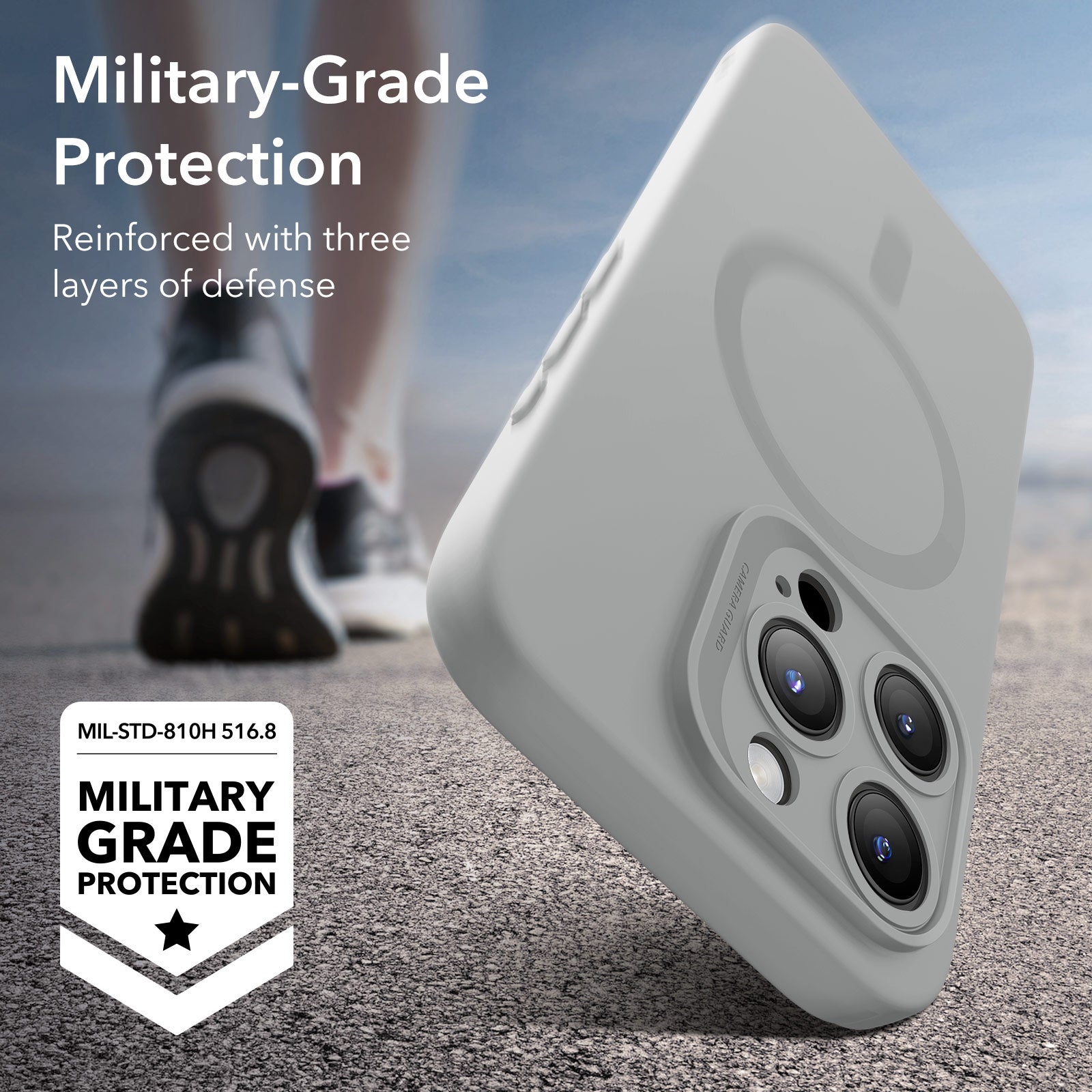 iPhone 15 Pro Max Cloud Soft Case (HaloLock) - Grey ESR ESR