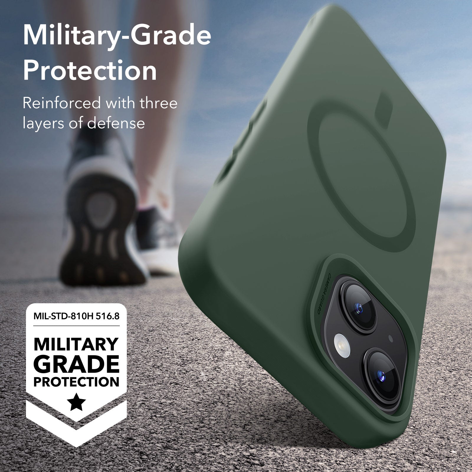 iPhone 15 Cloud Soft Case (HaloLock) - Green ESR ESR