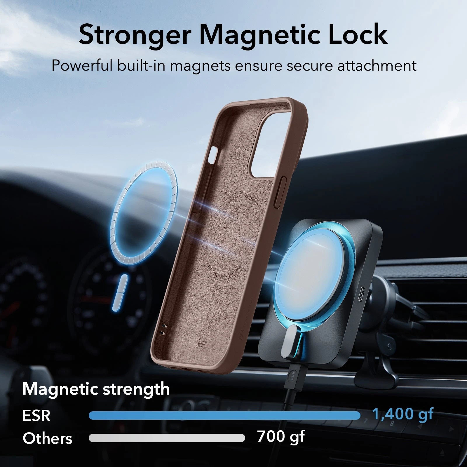 iPhone 15 Cloud Soft Case (HaloLock) - Brown ESR ESR
