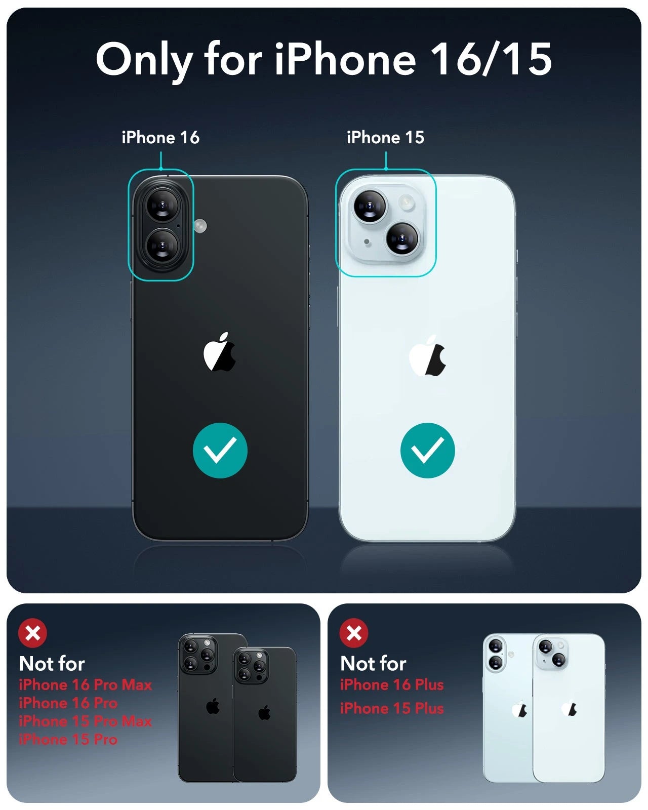 iPhone 16/15 UltraFit Armorite Privacy Screen Protector - 3 Pack ESR ESR