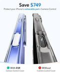 iPhone 16 HaloLock Classic Hybrid Case Protection Bundle (Camera Control, Stash Stand) - Clear ESR ESR