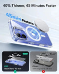 iPhone 16 Classic Hybrid Magnetic Case (Camera Control, Stash Stand) & Privacy Screen Protector Bundle - Clear ESR ESR