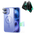 iPhone 16 Plus Classic Hybrid Magnetic Case (Camera Control) & Privacy Screen Protector Bundle - Clear Blue ESR ESR