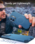 iPhone 16 Plus Cyber Tough Magnetic Case (Camera Control, Stash Stand) - Light Blue ESR ESR