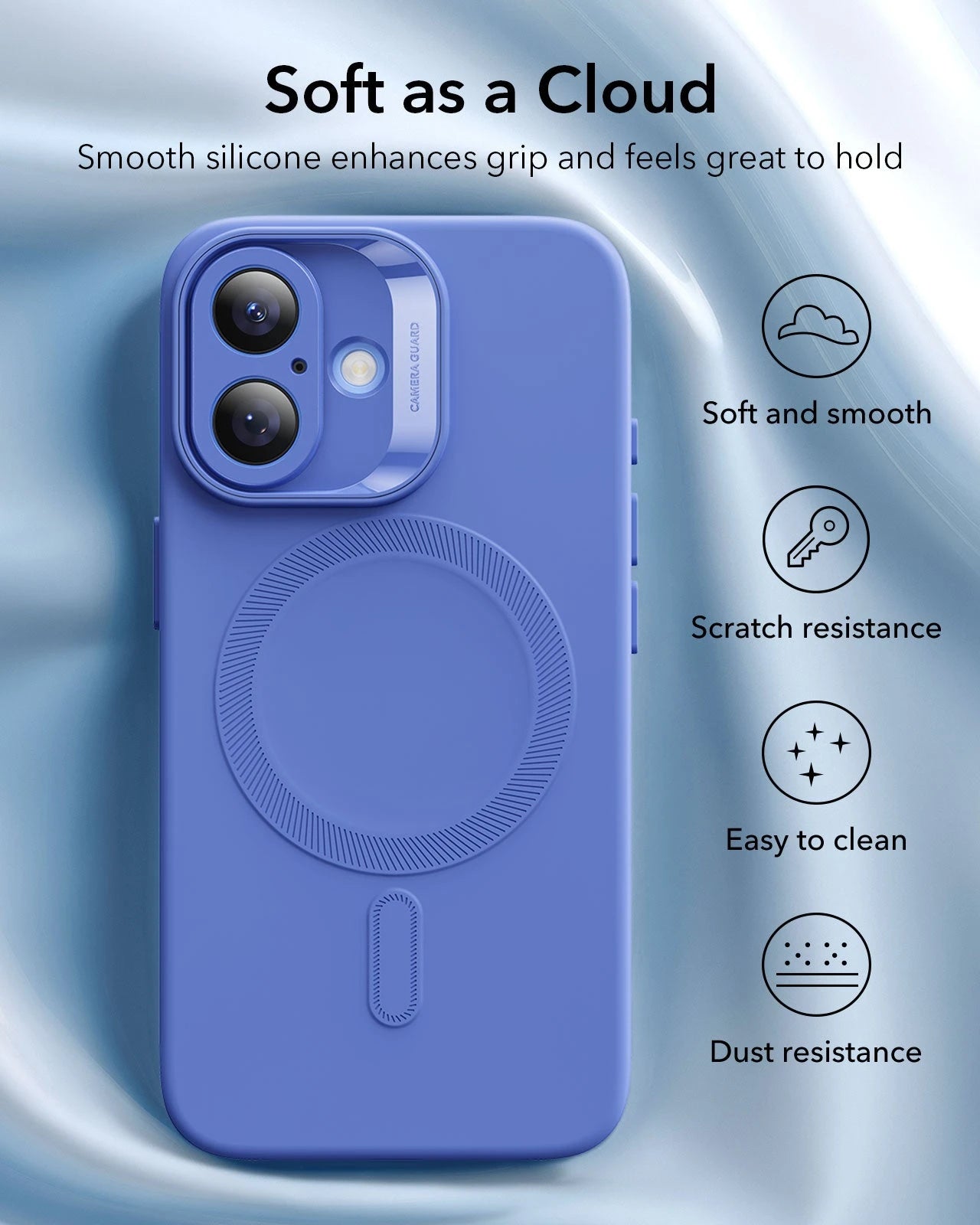 iPhone 16 Plus Cloud Soft Magnetic Case (Camera Control) - Ultramarine ESR ESR