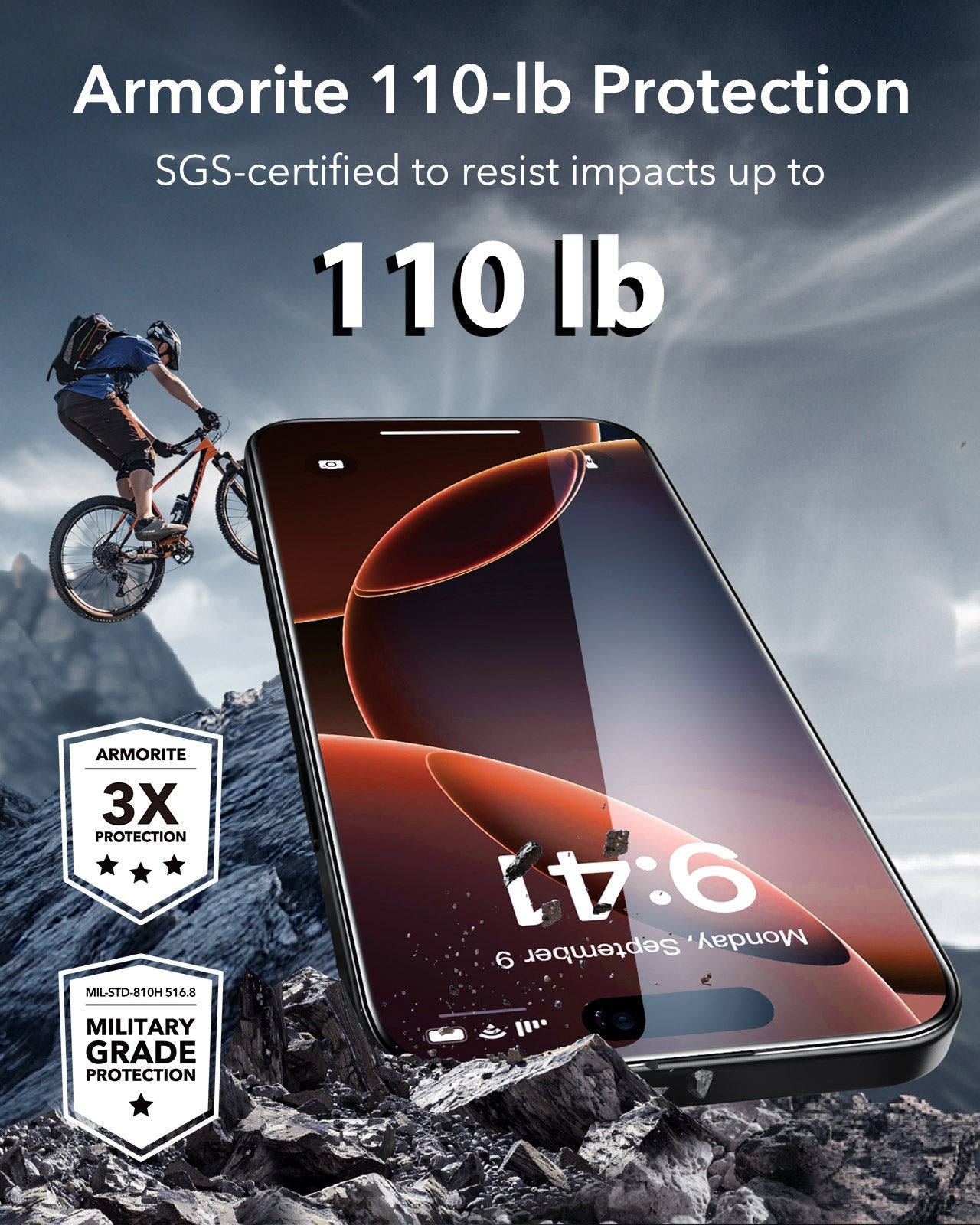 iPhone 16 Pro Max HaloLock Classic Hybrid Case Protection Bundle (Camera Control, Stash Stand) - Clear ESR ESR