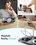 iPhone 16 Pro Max Classic Hybrid Magnetic Case (Camera Control, Stash Stand) & Privacy Screen Protector Bundle - Clear ESR ESR