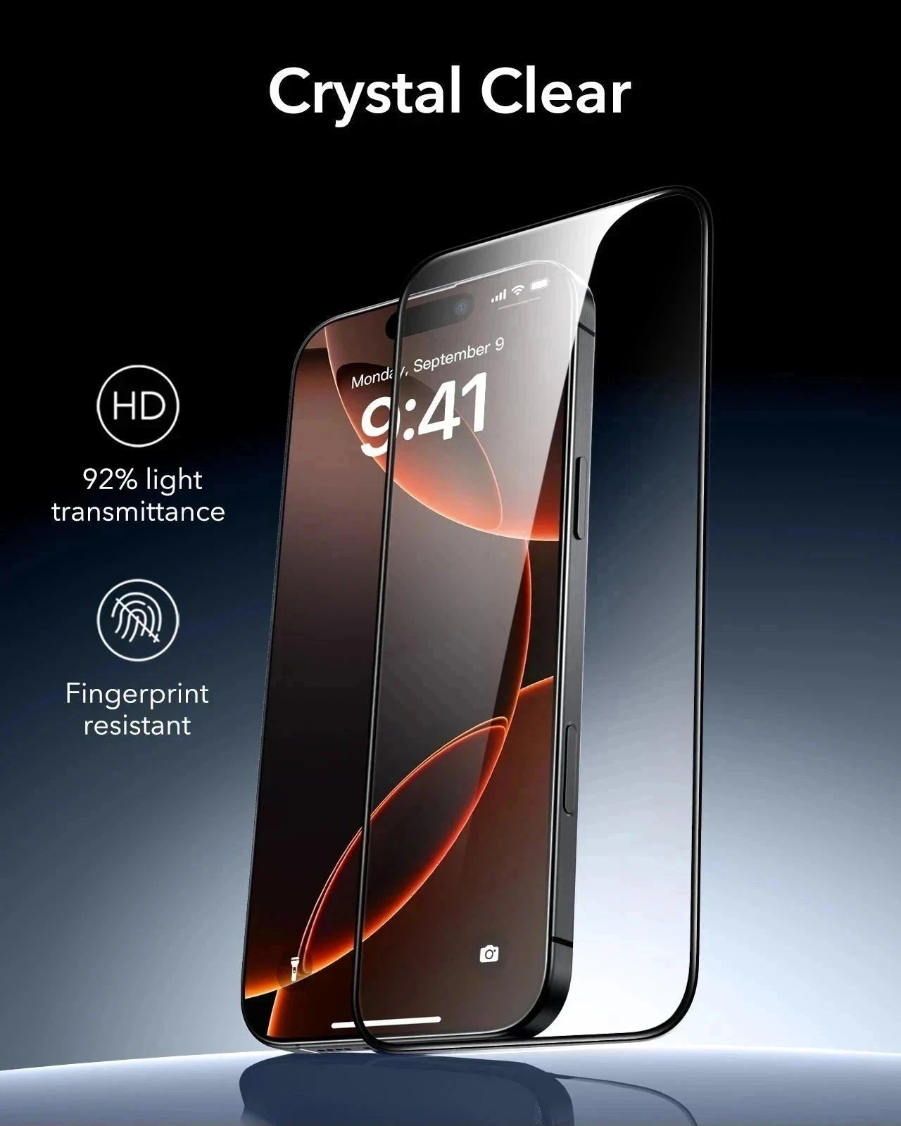 iPhone 16 Pro Classic Hybrid Magnetic Case (Camera Control) & Screen Protection Bundle - Clear ESR ESR