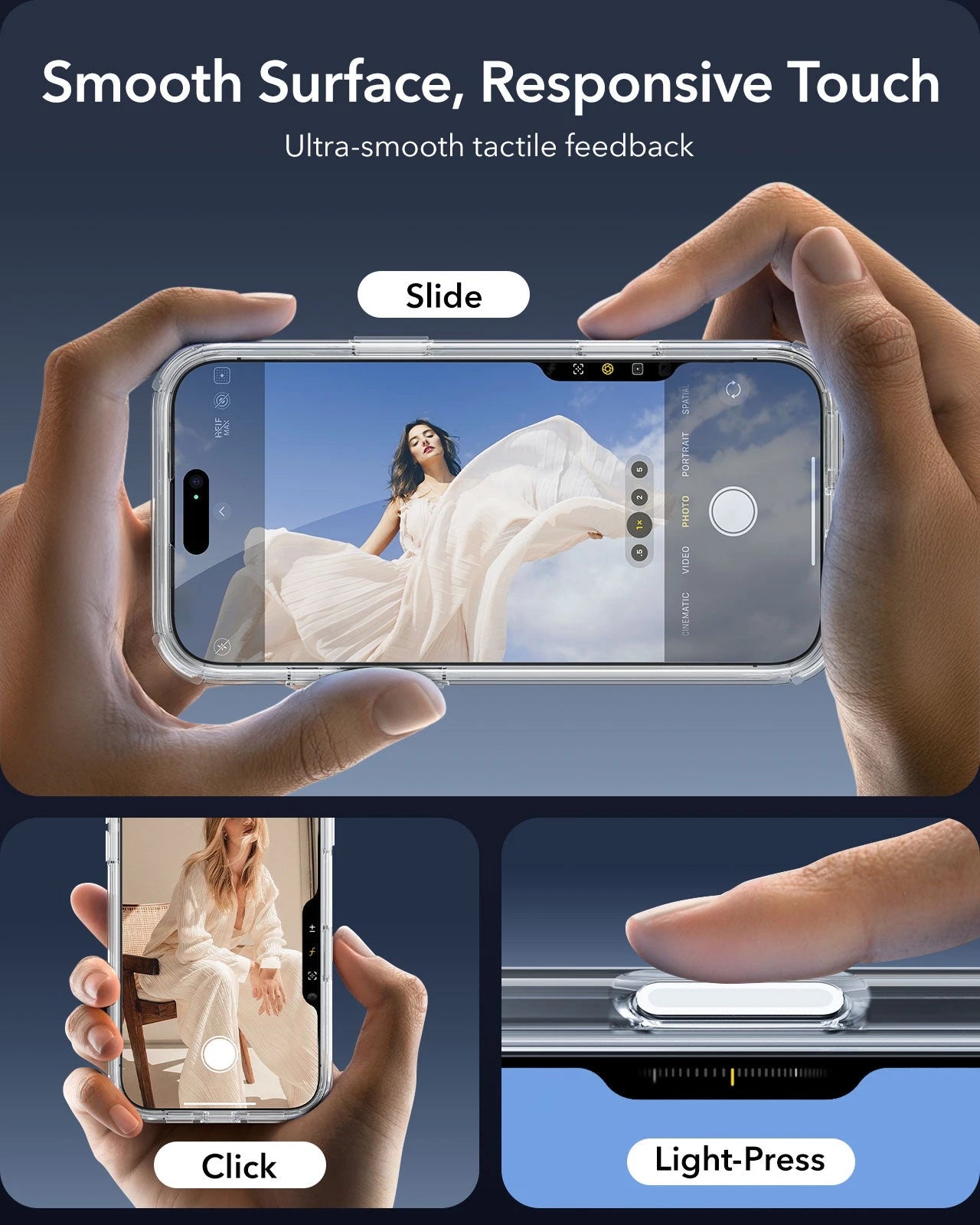 iPhone 16 Pro Max Armor Tough Magnetic Case (Camera Control, Stash Stand) - Clear ESR ESR