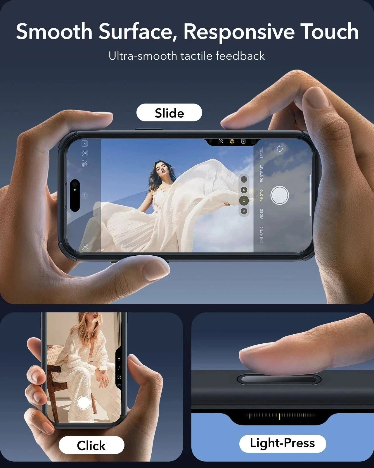 iPhone 16 Pro Armor Tough Magnetic Case (Camera Control, Stash Stand) - Clear Black（复制） ESR ESR