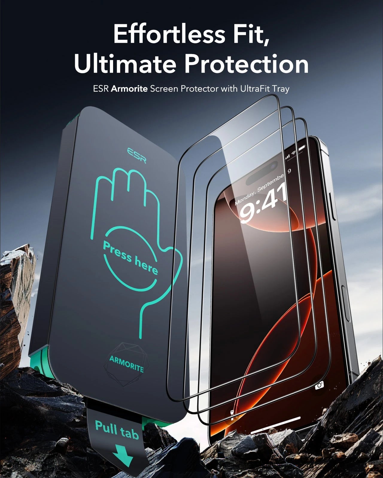 iPhone 16 Pro Max Armorite Screen Protector - 3 Pack ESR ESR