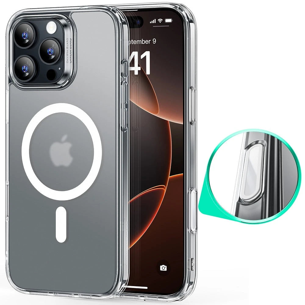 iPhone 16 Pro Max HaloLock Classic Hybrid Case (Camera Control) - Frosted Clear ESR ESR