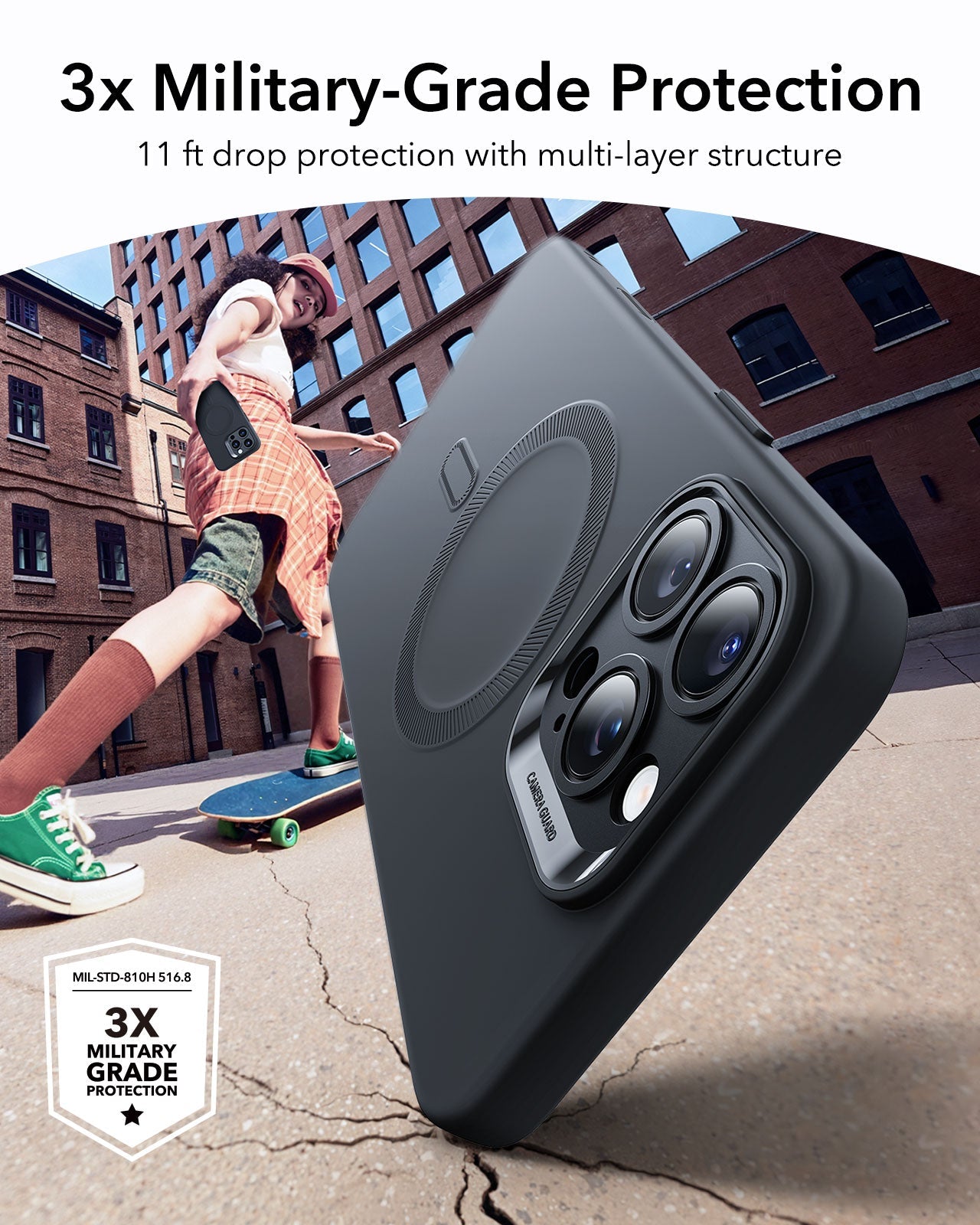 iPhone 16 Pro Max Cloud Soft Magnetic Case (Camera Control) - Black ESR ESR