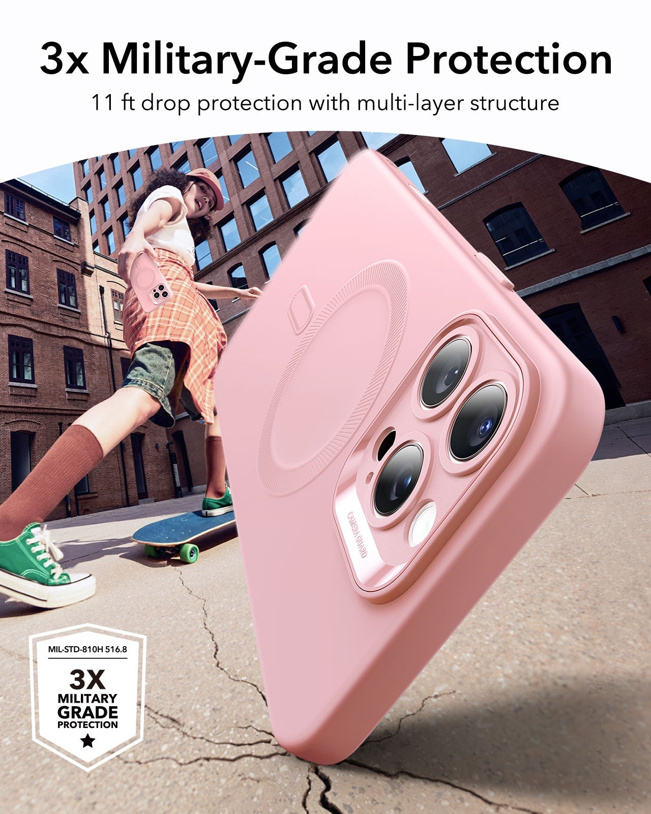iPhone 16 Pro Max Cloud Soft Magnetic Case (Camera Control) - Pink ESR ESR
